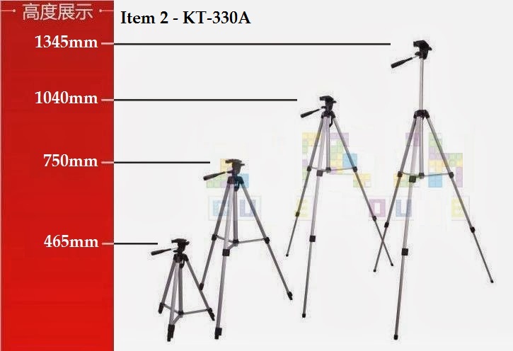 KT-330A Foldable Camcorder & Camera Tripod